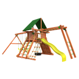Lion's Den C playset from Woodplay rear view photo - childrens outdoor play sets