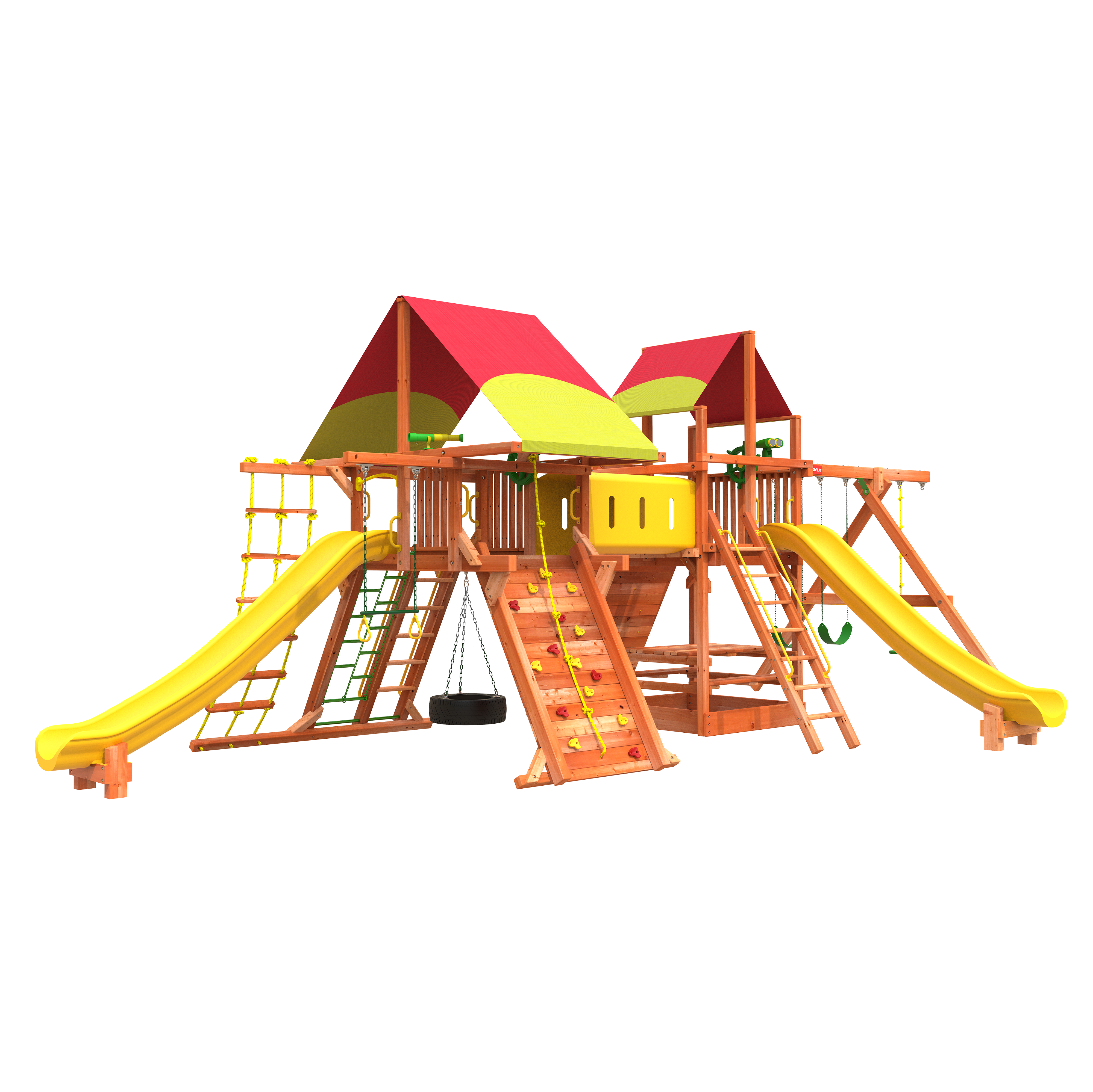 Mega Swing Sets and Playsets Cool Swing Sets Woodplay