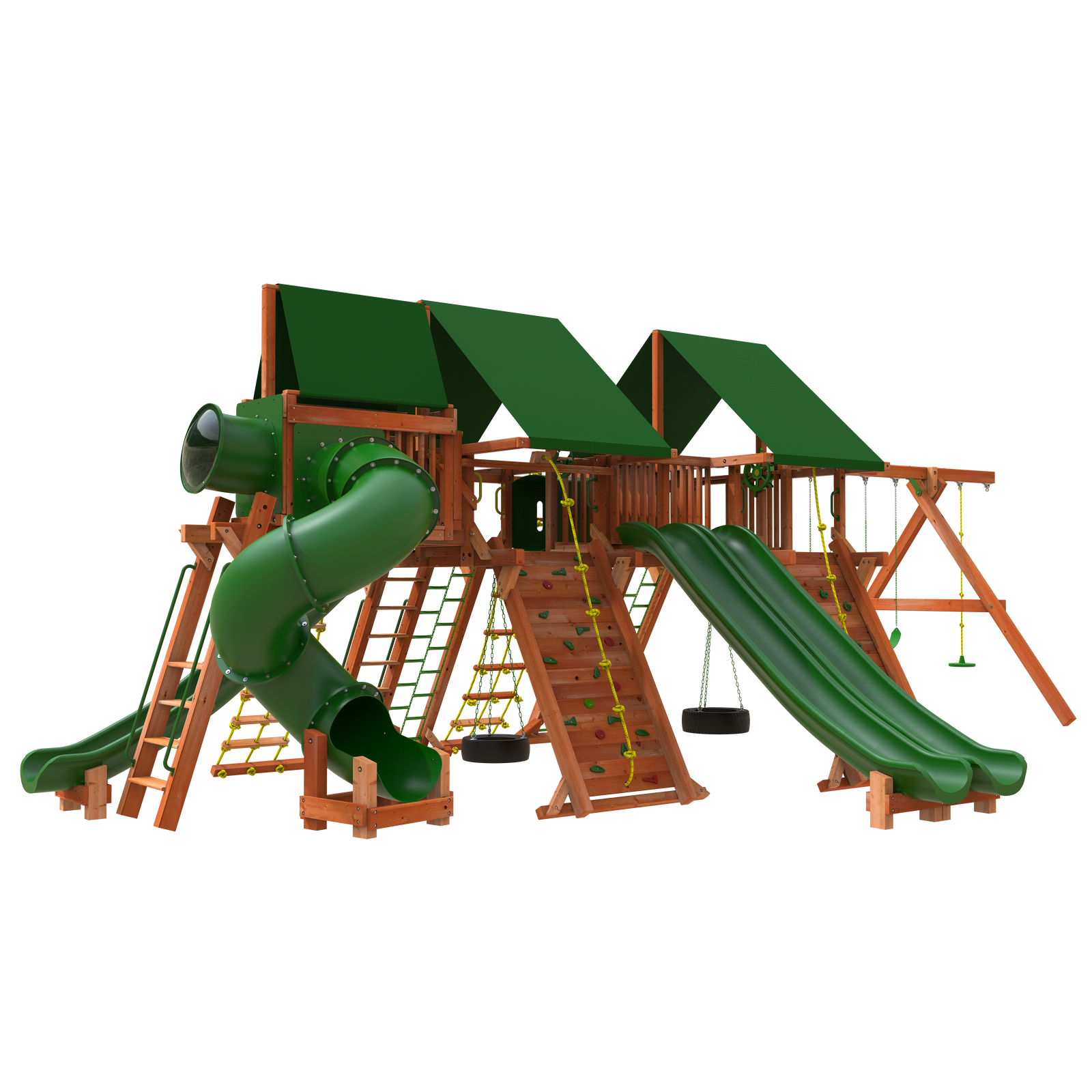 Megaset 3 Backyard Playset | Woodplay