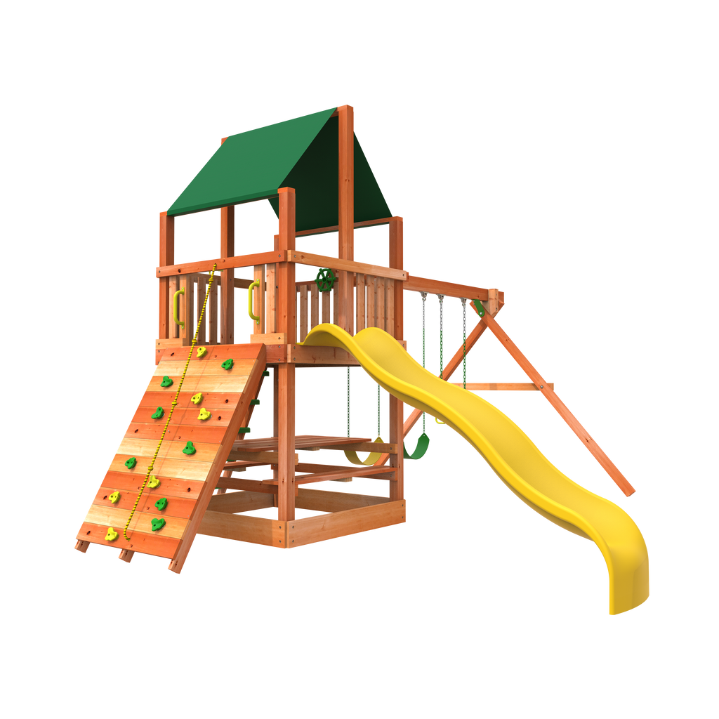 Outdoor wooden playsets hot sale clearance