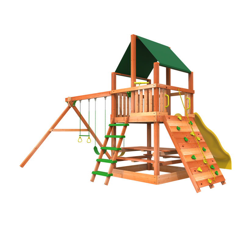 wooden swing sets for sale from Woodplay for sale Monkey Tower A - residential playgrounds