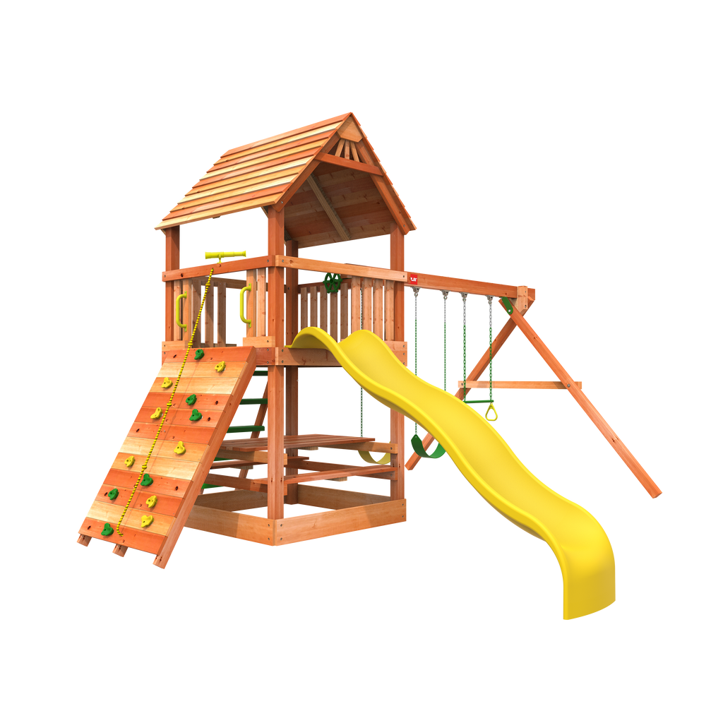 Monkey Tower B Swing Set Swingset for Kids Woodplay