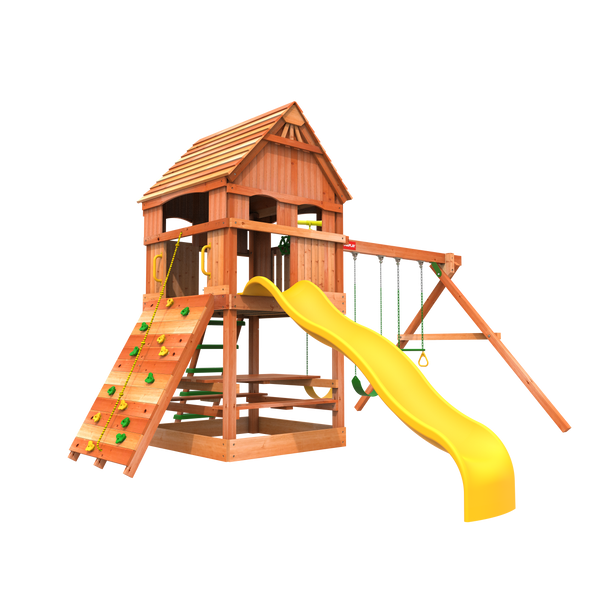 Compact Swing Sets Small Playsets Backyard Playset Woodplay