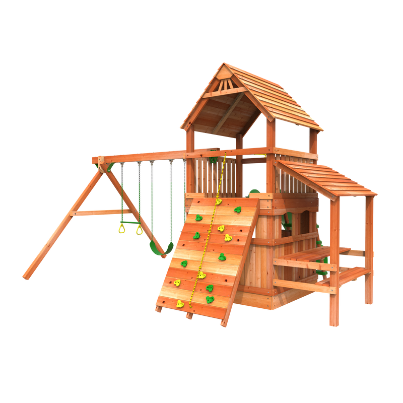 Woodplay Monkey Tower F outdoor playhouse - wood swing set for sale