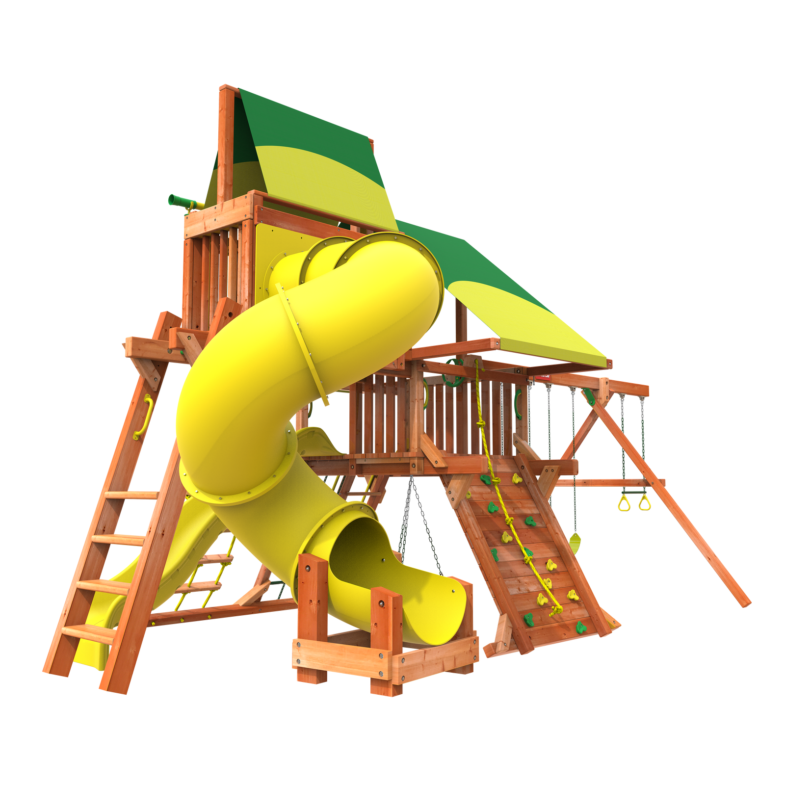 5' Outback Combo 5 Backyard Swing Set | Woodplay