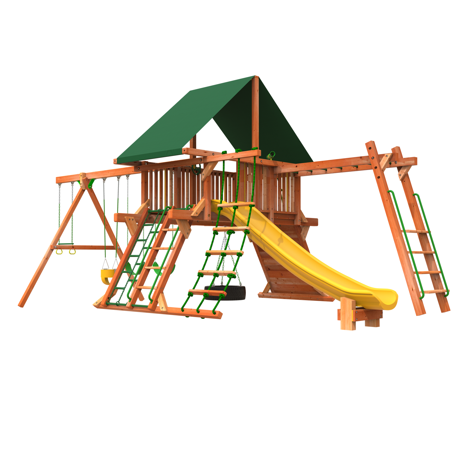 5' Outback XL Combo 2 Wooden Swing Set | Woodplay 5' Outback XL Combo 2 Wooden Swing Set | Woodplay