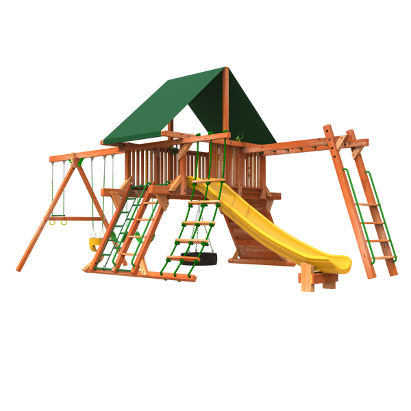5' Outback XL Combo 2 Playground from Woodplay playsets rear view photo 