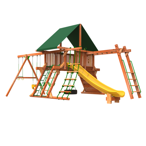 5' Outback XL Combo 2 Wooden Swing Set | Woodplay