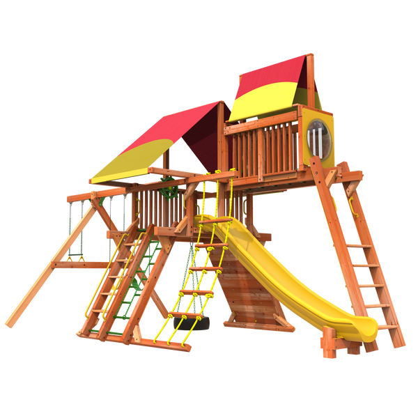 6' Outback Combo 4 Woodplay Playground for backyard 
