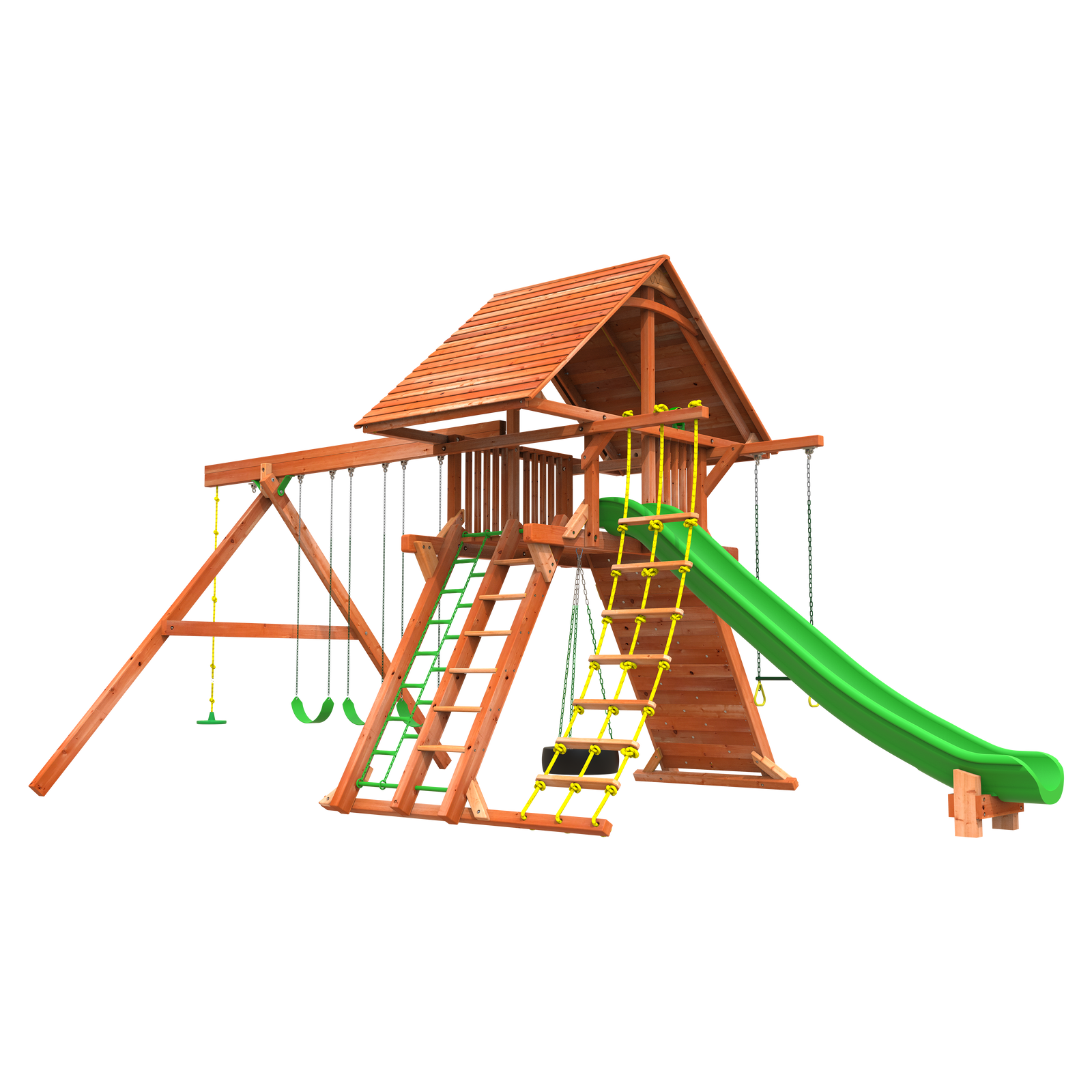 家具 sweetback 7' Outback Combo 2 Backyard Swing Set | Woodplay