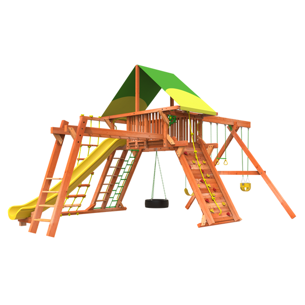 Woodplay 7'Outback XL Combo 3 wooden play ground set