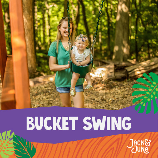 jack and june bucket swing for kids from woodplay 