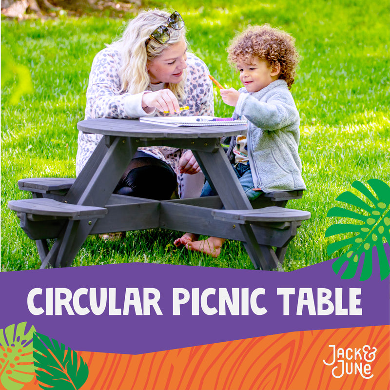 jack and june circular picnic table