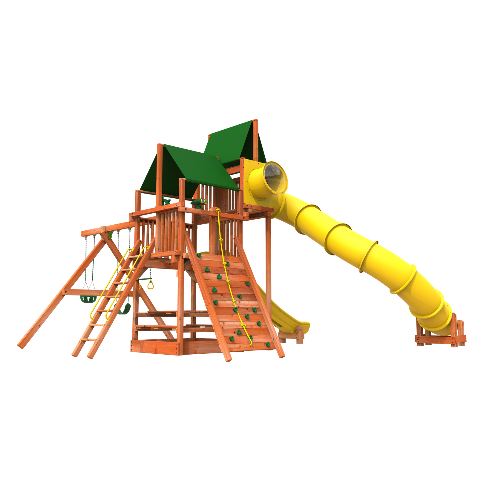 6' Playhouse Swing set Combo 1 | Woodplay Playsets