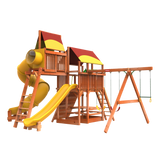 6' Playhouse XL Combo outdoor wooden playset from woodplay