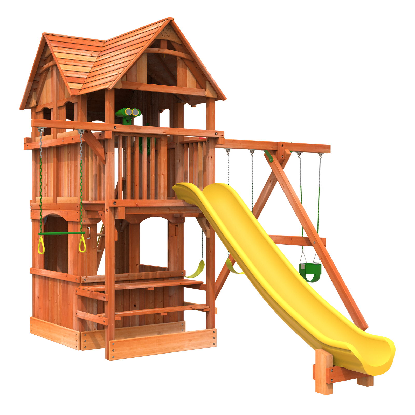 6' Playhouse XL Combo 2 | Backyard Outdoor Playset | Woodplay