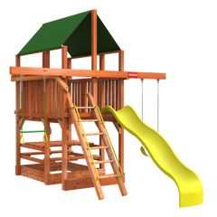 Woodplay Playhouse Space Saver 3 outdoor playset - childrens outdoor playhouses - clubhouses