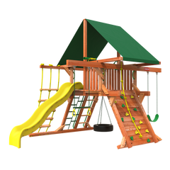 outback space saver 1 - woodplay space saver swing sets
