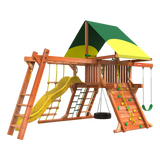 Outback Space Saver 3 outdoor wooden playset playhouse - swings sets for sale