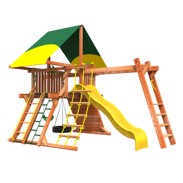 outdoor wooden playset for sale near me Woodplay Outback Space Saver 3