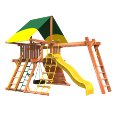 outdoor wooden playset for sale near me Woodplay Outback Space Saver 3 - small playset