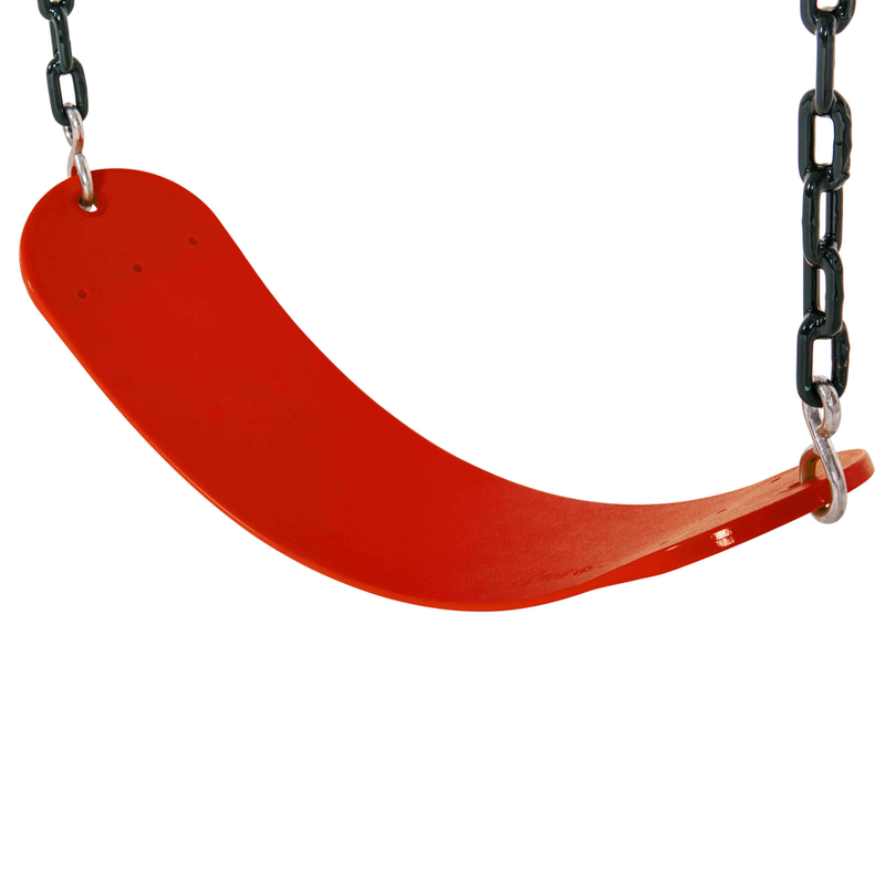 Woodplay Belt Swing - 80" Chains - Red_1