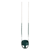 Woodplay Full Bucket Swing for Toddlers - 50" Chains - Green_6