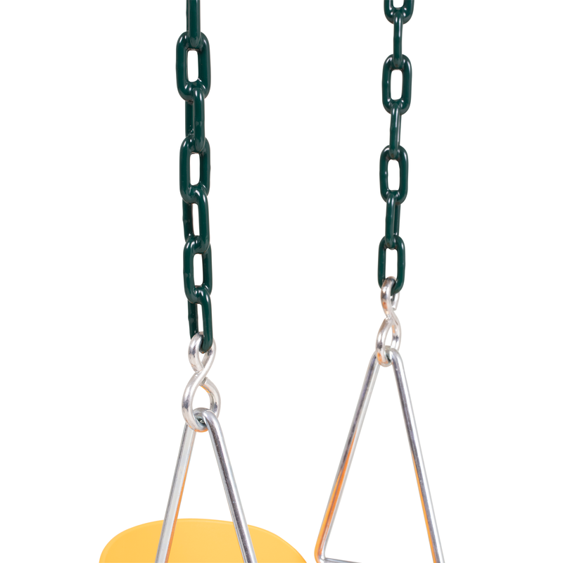 Woodplay Full Bucket Swing for Toddlers - 50" Chains - Yellow_4