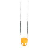 Woodplay Full Bucket Swing for Toddlers - 50" Chains - Yellow_6