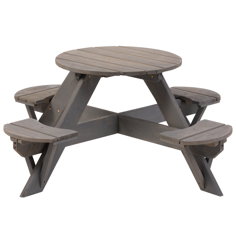 Jack and June Circular Cedar Childs Picnic Table - kids picnic table