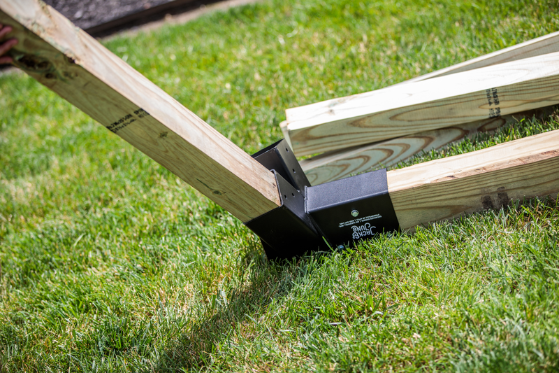how to build your own swing set - Jack and June DIY Playset Bracket - A frame for swingset