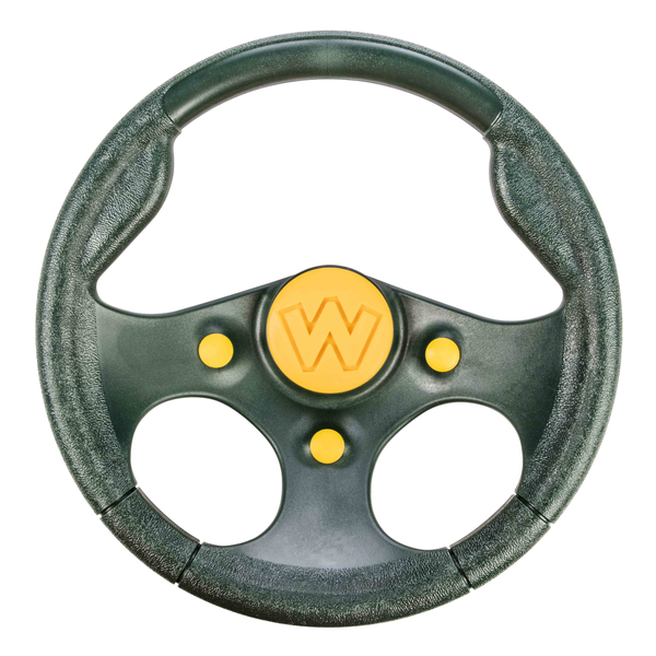 Woodplay Racing Wheel - Playset Attachment - Green/Yellow Swing Set Attachments_1