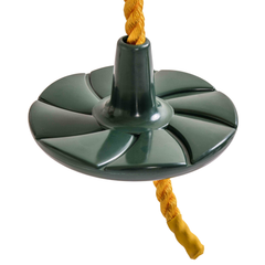 Woodplay Rope And Disc W/ Green Disc And Yellow 144